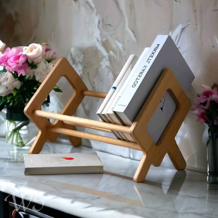 جا کتابی چوبی مدرن