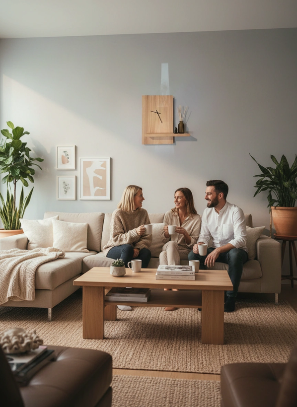 ساعت دیواری چوبی مدرن